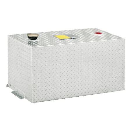 50-GALLON RECTANGLE BRIGHT ALUMINUM TRANSFER TANK